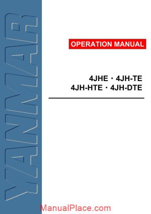 yanmar 4jhe service manual page 1