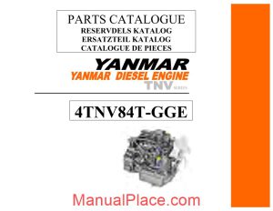 yanmar 4tnv84t gge engine parts catalog page 1