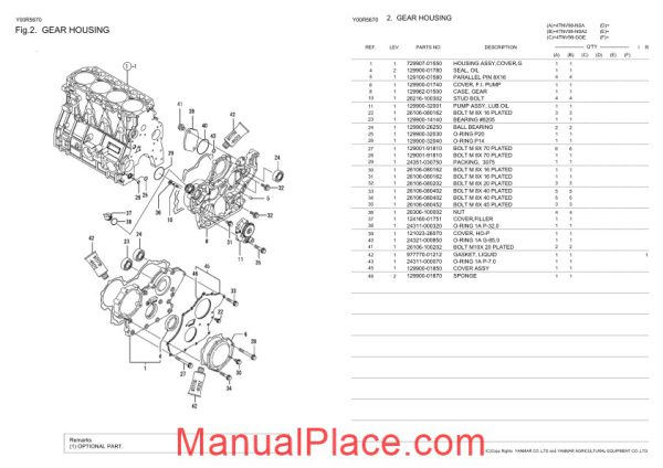 yanmar 4tnv98 gge engine parts catalog page 4