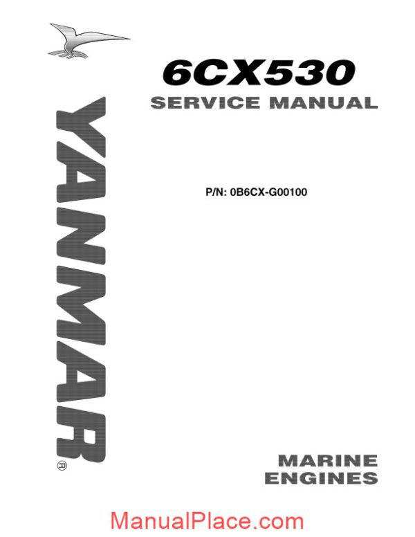 yanmar 6cx530 service manual page 2