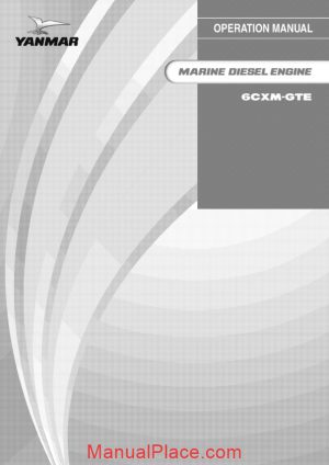 yanmar 6cxm gte service manual page 1