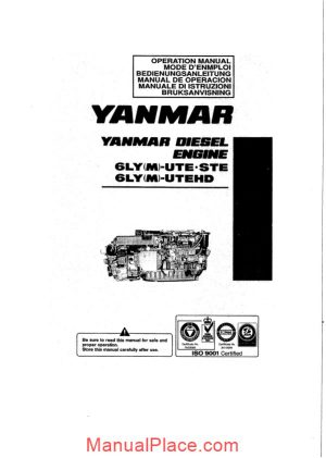 yanmar 6ly m ute service manual page 1