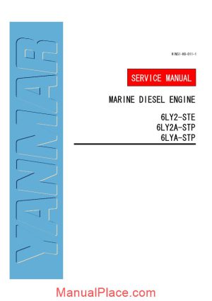 yanmar 6ly2 6ly2a 6lya service manual page 1