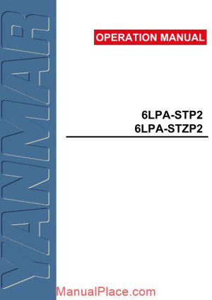 yanmar 6pla stp2 service manual page 1