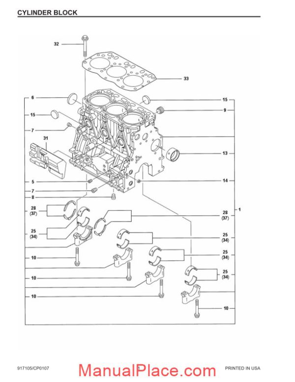 yanmar engine 917105c sl3635 sl3935 sl3640 sl38400 sl4240 parts manual page 4