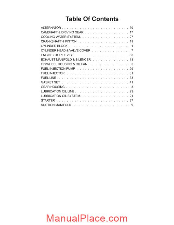 yanmar engine sl7600 sl7800 skid loader parts manual 908293 page 3