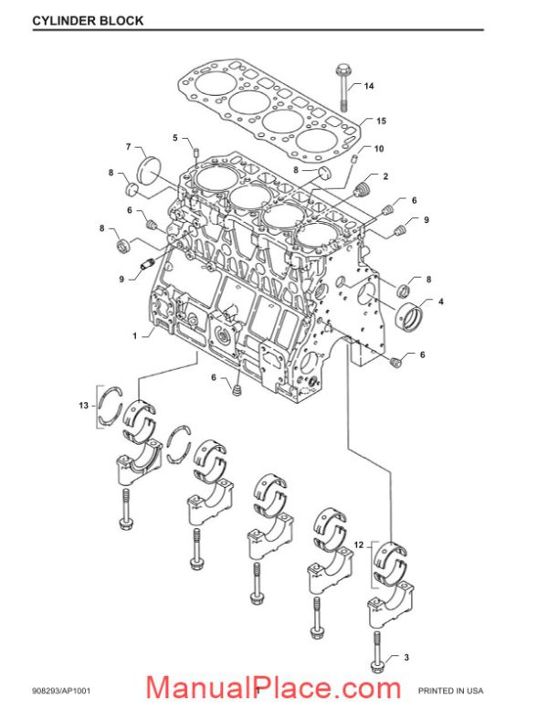 yanmar engine sl7600 sl7800 skid loader parts manual 908293 page 4