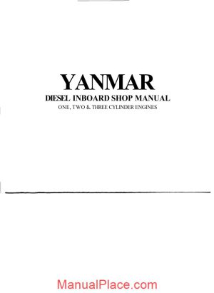 yanmar gm and hm workshop manual page 1