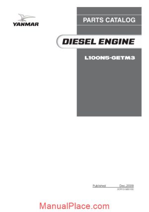 yanmar l100n engine parts catalog page 1