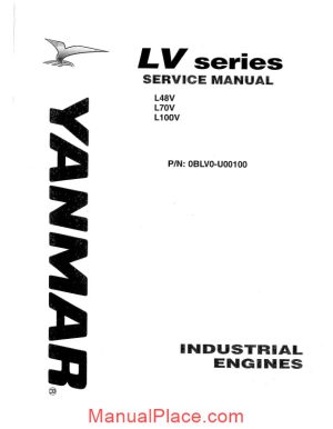 yanmar lv series service manual page 1