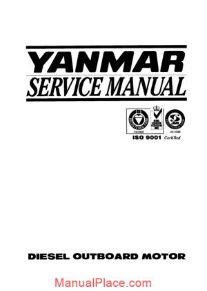 yanmar marine diesel outboard jh4 series service manual page 1