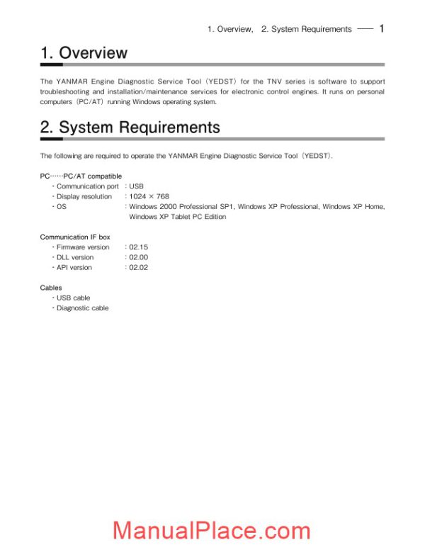 yanmar tnv engine service manual service tool manual page 3
