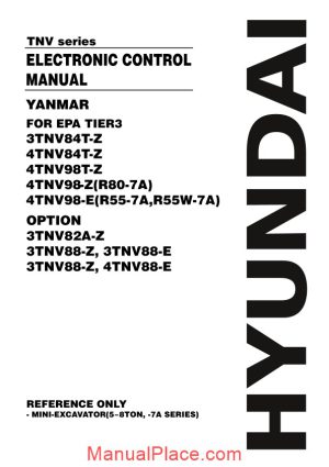 yanmar tnv series ecm engine service manual page 1