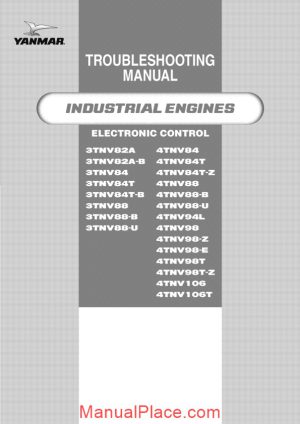 yanmar troubleshooting manual industrial engines page 1