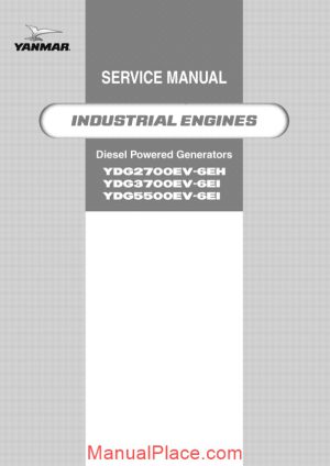 yanmar ydg lv service manual page 1