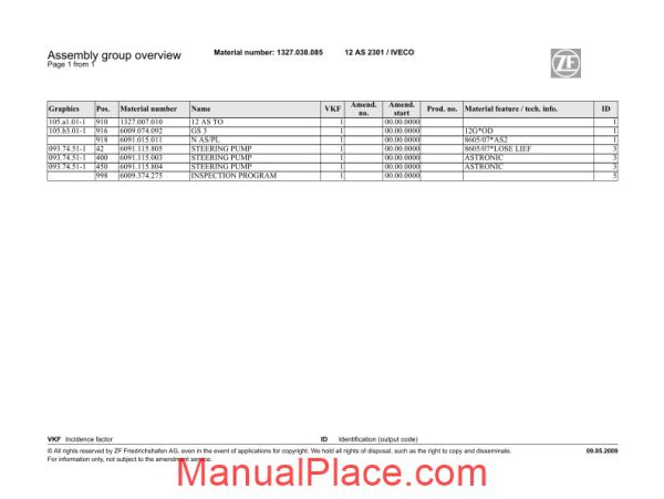 zf 12as 2301 1327 030 085 2009 spare parts catalog page 4