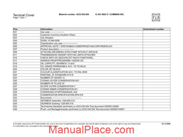 zf 12as 3002 s 4233 030 004 2008 spare parts catalog page 2