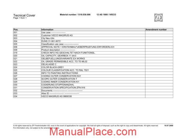 zf 12as1800 iveco 2009 spare parts catalog page 2