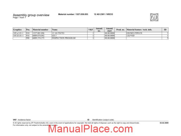 zf 12as2301 iveco 2009 spare parts catalog page 4