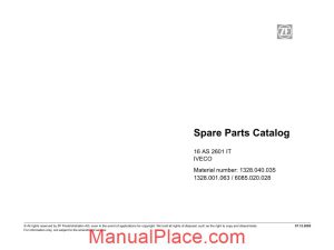 zf 16as 2601 it 1328 040 035 2005 spare parts catalog page 1