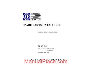 zf 16as 2601 td to 1328 030 019 2004 spare parts catalog page 1