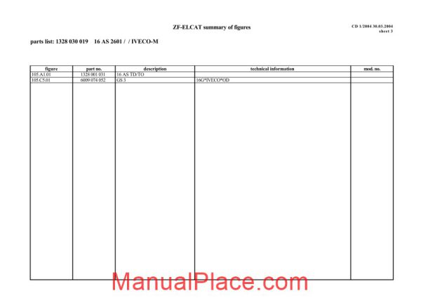 zf 16as 2601 td to 1328 030 019 2004 spare parts catalog page 3