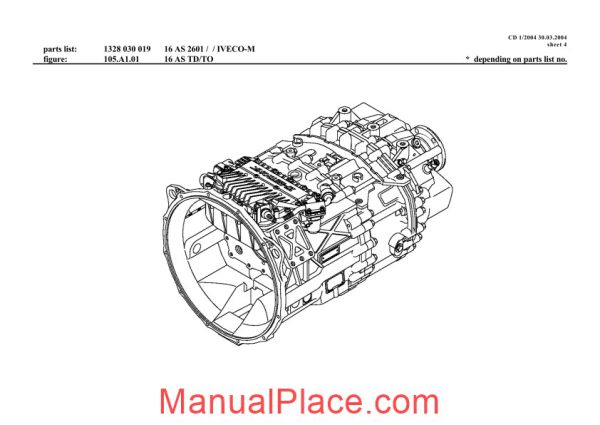 zf 16as 2601 td to 1328 030 019 2004 spare parts catalog page 4