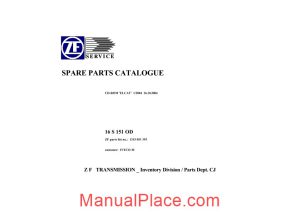 zf 16s 151 od 1315 051 393 2004 spare parts catalog page 1