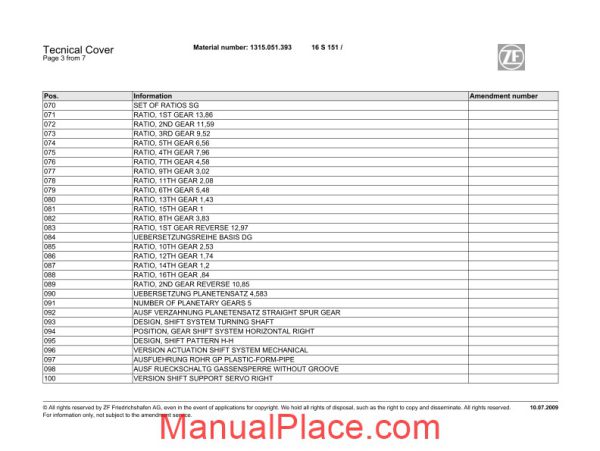 zf 16s 151 od 1315 051 393 2009 spare parts catalog page 4