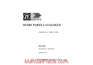 zf 16s 221 1316 051 339 2004 spare parts catalog page 1