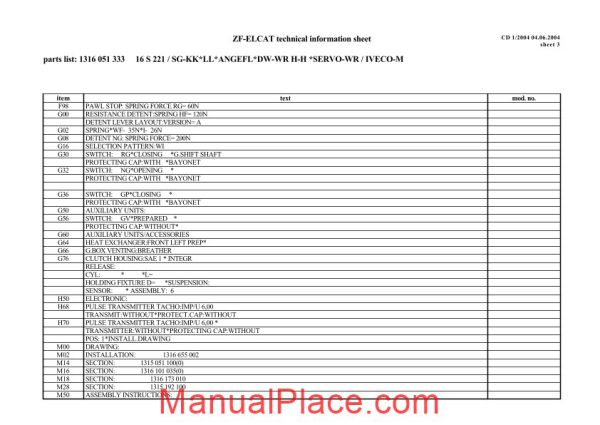 zf 16s 221 od 1316 051 333 2004 spare parts catalog page 3