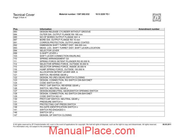 zf 16s 2220 to 1367 002 032 2011 spare parts catalog page 4