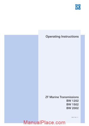 zf 3052 758 111 bw1502 2002 operating instructions page 1