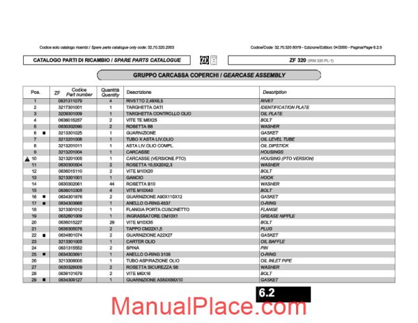 zf 320 marine transmision catalogue 3213 002 032 page 4