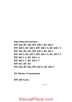 zf 4600 family operating instructions page 1