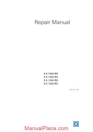 zf 6s1000 1200bo bd repair manual page 1