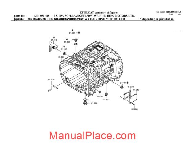 zf 9s109 1304 051 445 hino fm2p spare parts catalog page 4