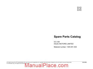 zf 9s109 spare parts catalog page 1