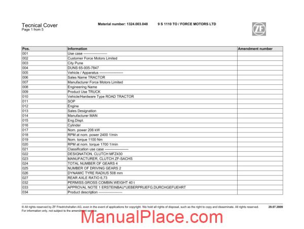 zf 9s1110 spare parts catalog page 2