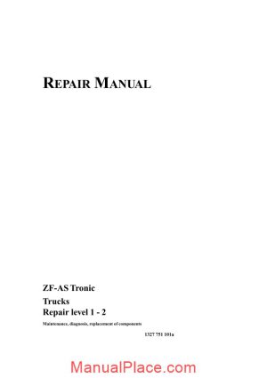 zf as tronic trucks 2003 repair manual page 1