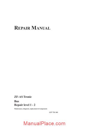 zf astronic bus repair manual level 1 2 1337 751 101 2003 page 1