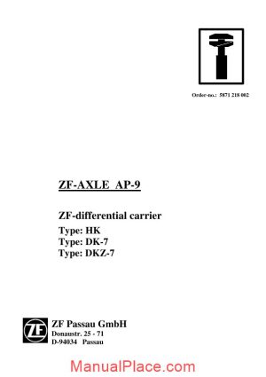 zf axle ap 9 repair manual page 1