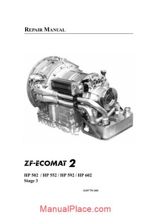 zf ecomat 2 hp502 552 592 602 repair manual page 1