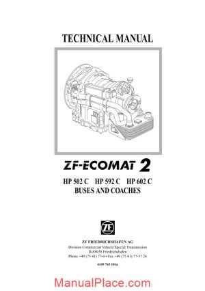 zf ecomat 2 hp502c 592c 602c technical manual page 1