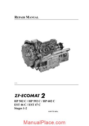 zf ecomat2 hp502 592 602c est46 47c repair manual page 1