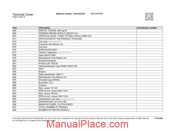 zf ecomid 9s1115 td 1324 032 007 hino fm260 spare parts catalog page 4