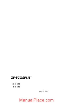 zf ecosplit 8s 16s 151 repair manual page 1