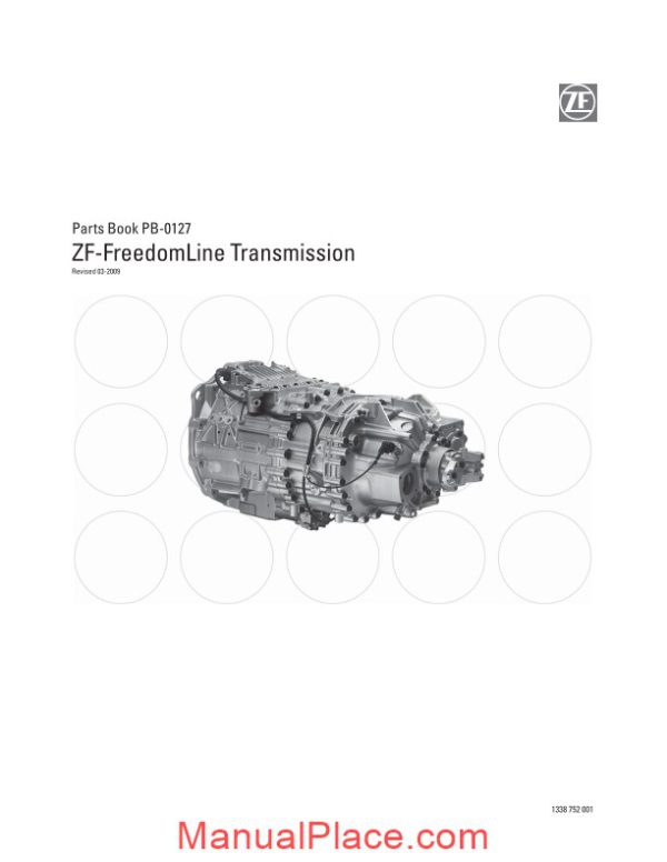 zf freedomline transmission parts book pb 0127 page 1