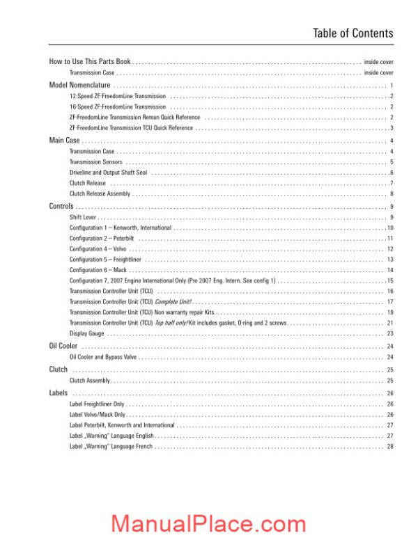 zf freedomline transmission parts manual pb0127 09 page 3