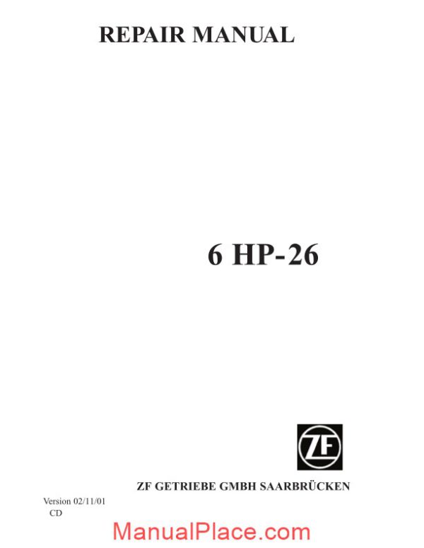 zf repair manual page 1